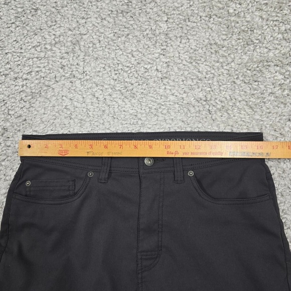 Prana Brion Pants Men 32 (Fits 32x28.5) Gray Slim Straight Outdoors Hiking - Picture 9 of 13